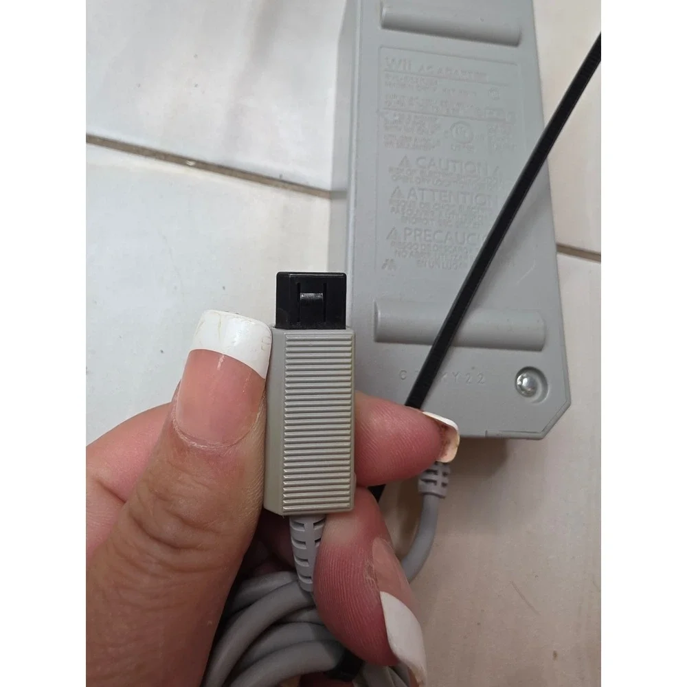 Nintendo Wii AC Adapter RVL-002 USA OEM Power Supply Cord Grey 12V 3.7A A4‎